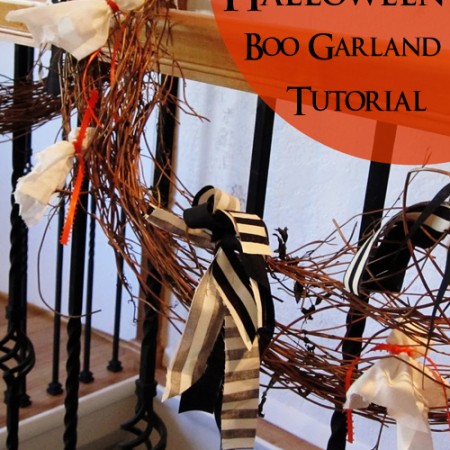 Halloween Boo Garland Tutorial - Rae Gun Ramblings #halloween #craft #diy