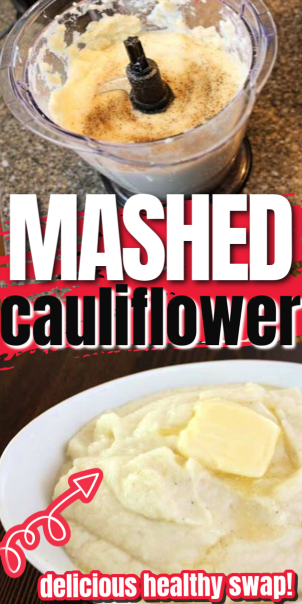 quick and easy low carb mashed cauliflower recipe. great swap for potatoes