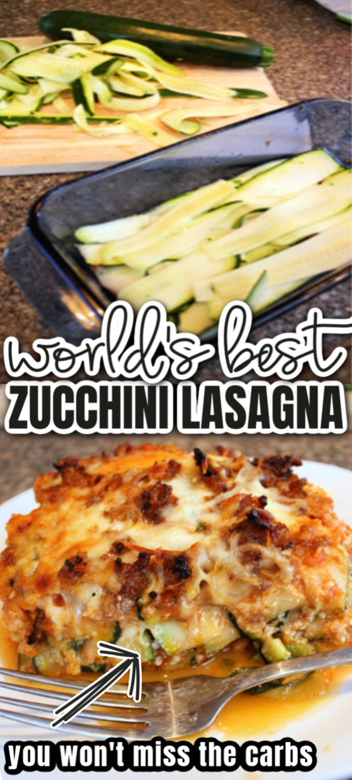 It's a keeper. Best Zucchini Lasagna recipe. The whole family loves this low carb dinner.