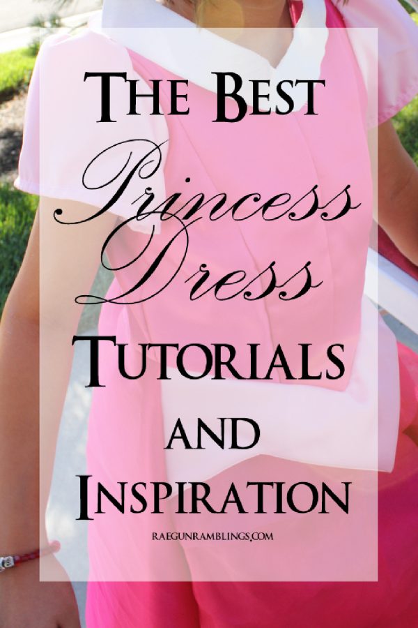text over pink princess dress