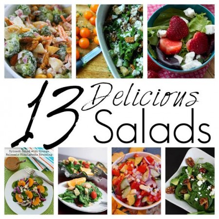 13 delicious salad recipes. Perfect for trying to get more veggies into your diet - Rae Gun Ramblings