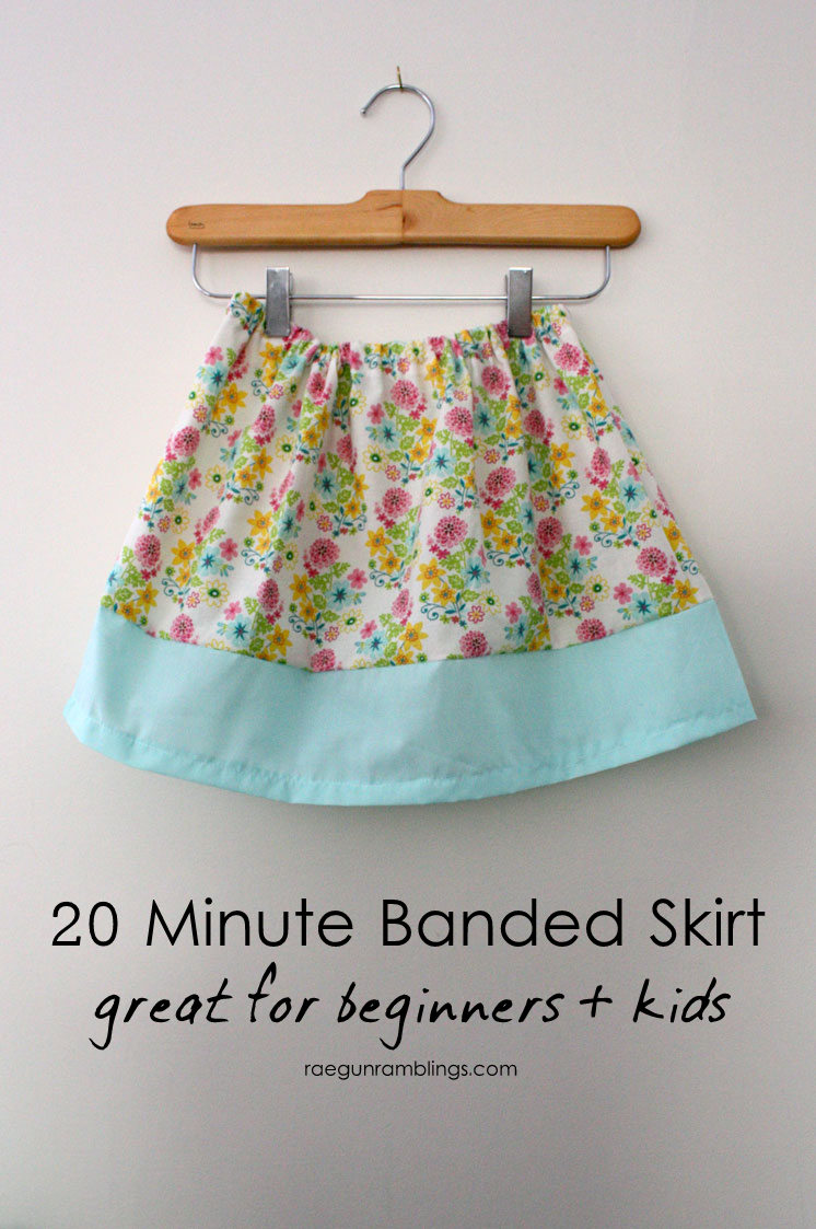 20 Minute Basic Band Skirt Tutorial - Rae Gun Ramblings