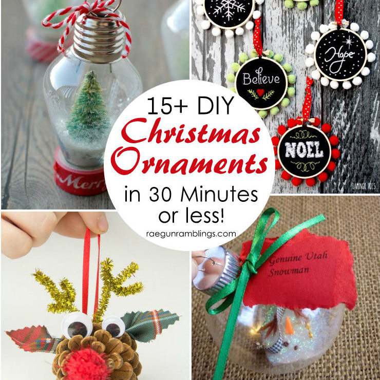 15+ DIY Christmas Ornament Tutorials - Rae Gun Ramblings