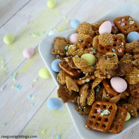 We're obsessed with this snack mix recipe. SO yummy make a double recipe to be safe.