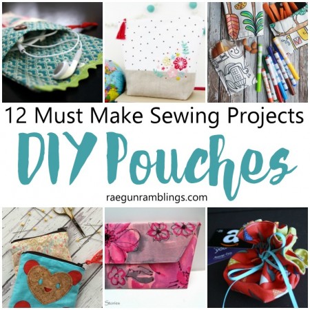 DIY Pouch Tutorials Easy sewing projects