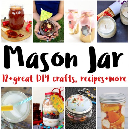 Over 12 Mason Jar Crafts Recipes DIY projects I want to make soon