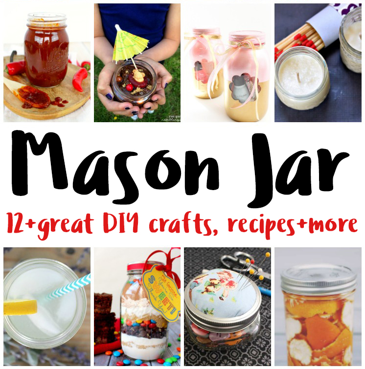 Over 12 Mason Jar Crafts Recipes DIY projects I want to make soon
