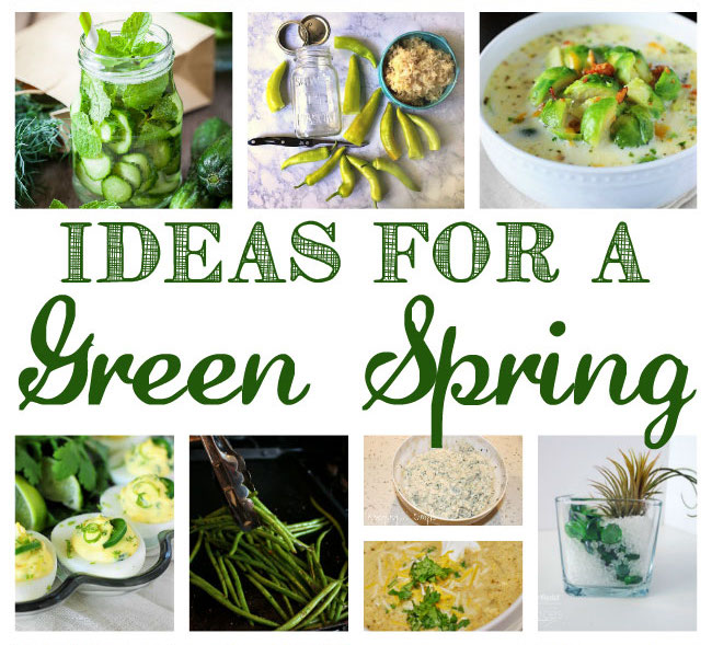 DIY green spring recipes and crafts